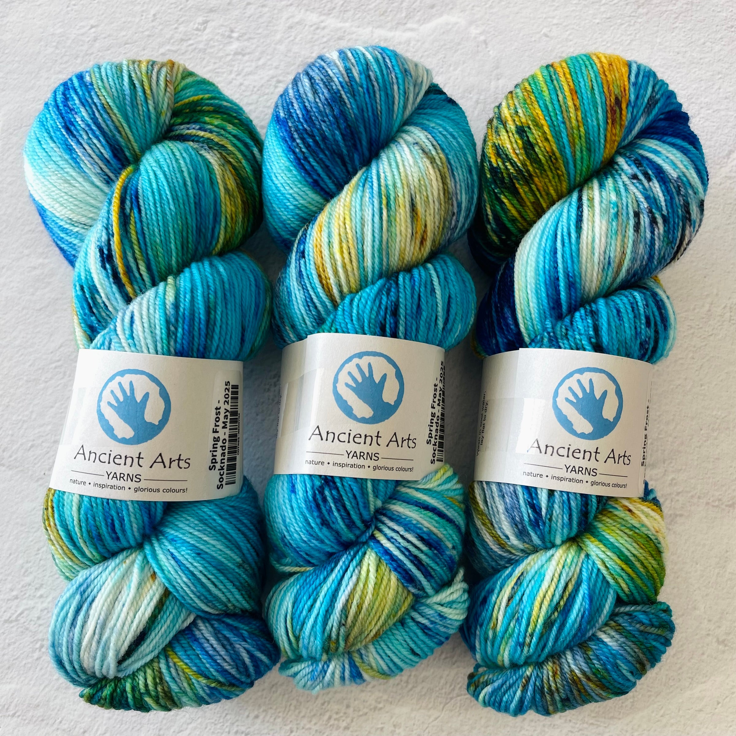 Ancient Arts Socknado Color of the Month - Spring Frost